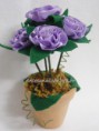 Vaso de Rosas Lilás